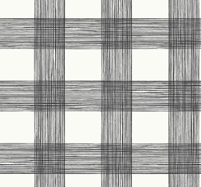 A-Street Prints Scarborough Black Striated Plaid Wallpaper Newport Covers about 60.8 square feet United States Unpasted 25.2-in repeat, straight match 27-in by 27-ft long roll - My Fabric Connection - A-Street Prints Scarborough Black Striated Plaid Wallpaper Newport Covers about 60.8 square feet United States Unpasted 25.2-in repeat, straight match 27-in by 27-ft long roll - My Fabric Connection -