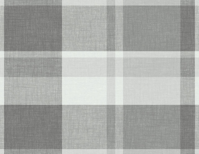 A-Street Prints Madaket Dark Grey Plaid Wallpaper Newport Covers about 60.8 square feet United States Unpasted 20.9-in repeat, straight match 27-in by 27-ft long roll - My Fabric Connection - A-Street Prints Madaket Dark Grey Plaid Wallpaper Newport Covers about 60.8 square feet United States Unpasted 20.9-in repeat, straight match 27-in by 27-ft long roll - My Fabric Connection -