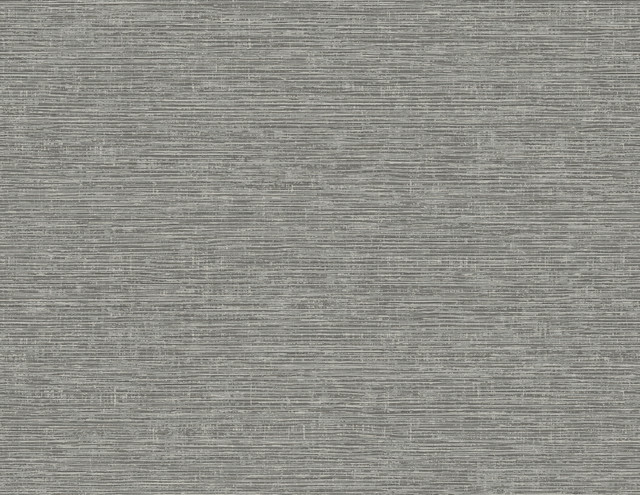 A-Street Prints Tiverton Charcoal Faux Grasscloth Wallpaper Newport Covers about 60.8 square feet United States Unpasted 12.6-in repeat, straight match 27-in by 27-ft long roll - My Fabric Connection -