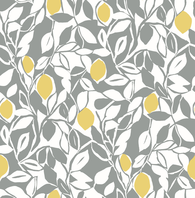 A-Street Prints Loretto Grey Citrus Wallpaper Pacifica Covers about 56.4 square feet Great Britain Unpasted 20.8-in repeat, straight match 20.5-in by 33-ft long roll - My Fabric Connection - A-Street Prints Loretto Grey Citrus Wallpaper Pacifica Covers about 56.4 square feet Great Britain Unpasted 20.8-in repeat, straight match 20.5-in by 33-ft long roll - My Fabric Connection -