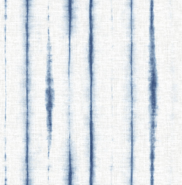 A-Street Prints Orleans Blue Shibori Faux Linen Wallpaper Pacifica Covers about 56.4 square feet Great Britain Unpasted No repeat, random match 20.5-in by 33-ft long roll - My Fabric Connection - A-Street Prints Orleans Blue Shibori Faux Linen Wallpaper Pacifica Covers about 56.4 square feet Great Britain Unpasted No repeat, random match 20.5-in by 33-ft long roll - My Fabric Connection -