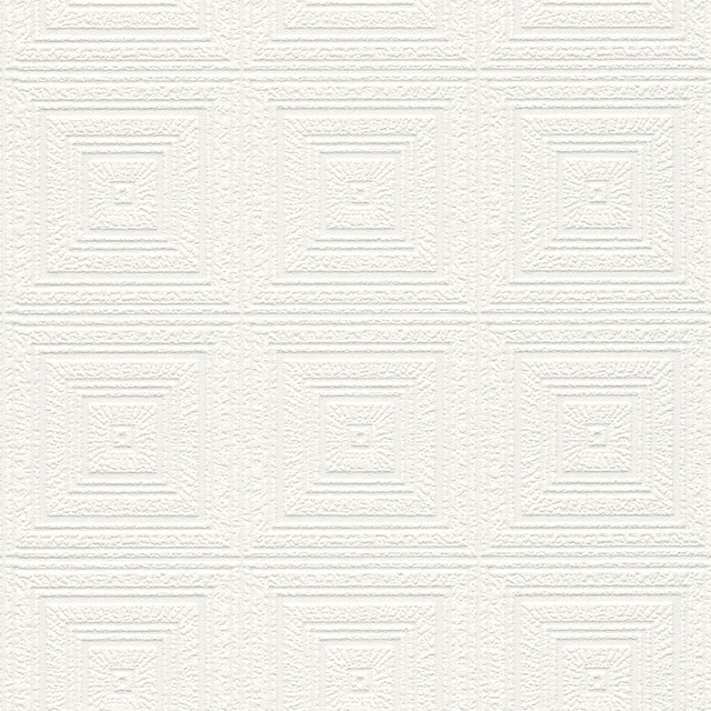 Brewster Wright White Tin Paintable Wallpaper PaintWorks Covers about 57.5 square feet Germany Unpasted 7-in repeat, straight match 20.9-in by 33-ft long roll - My Fabric Connection - Brewster Wright White Tin Paintable Wallpaper PaintWorks Covers about 57.5 square feet Germany Unpasted 7-in repeat, straight match 20.9-in by 33-ft long roll - My Fabric Connection -