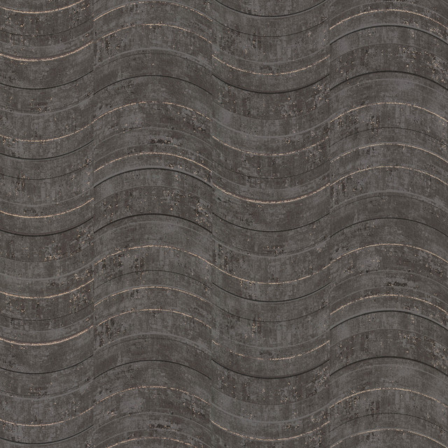 Brewster Hydra Dark Grey Geometric Wallpaper Polished Covers about 57.8 square feet China Unpasted 25.2-in repeat, straight match 21-in by 33-ft long roll - My Fabric Connection - Brewster Hydra Dark Grey Geometric Wallpaper Polished Covers about 57.8 square feet China Unpasted 25.2-in repeat, straight match 21-in by 33-ft long roll - My Fabric Connection -