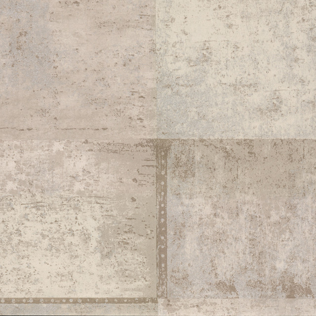 Brewster Vela Taupe Distressed Geometric Wallpaper Polished Covers about 57.8 square feet China Unpasted 20.9-in repeat, straight match 21-in by 33-ft long roll - My Fabric Connection - Brewster Vela Taupe Distressed Geometric Wallpaper Polished Covers about 57.8 square feet China Unpasted 20.9-in repeat, straight match 21-in by 33-ft long roll - My Fabric Connection -