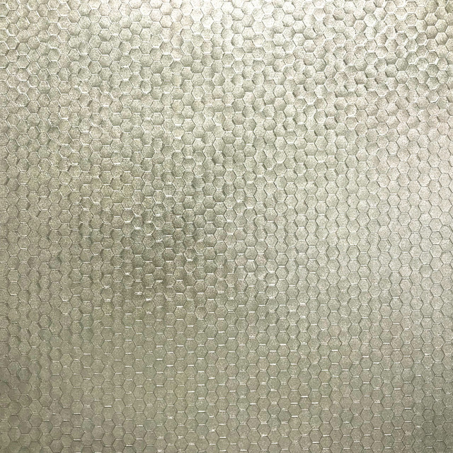 Brewster Carbon Platinum Honeycomb Geometric Wallpaper Polished Covers about 56.4 square feet Great Britain Unpasted 20.9-in repeat, straight match 20.5-in by 33-ft long roll - My Fabric Connection - Brewster Carbon Platinum Honeycomb Geometric Wallpaper Polished Covers about 56.4 square feet Great Britain Unpasted 20.9-in repeat, straight match 20.5-in by 33-ft long roll - My Fabric Connection -