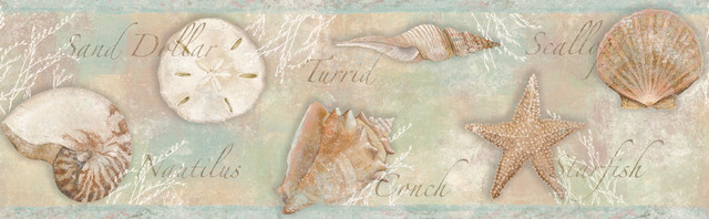Chesapeake Quinten Brown Shells Wallpaper Sanibel Covers about 9.7 square feet United States Prepasted Frame the room with this lovely border 7.75-in by 15-ft long roll - My Fabric Connection - Chesapeake Quinten Brown Shells Wallpaper Sanibel Covers about 9.7 square feet United States Prepasted Frame the room with this lovely border 7.75-in by 15-ft long roll - My Fabric Connection -