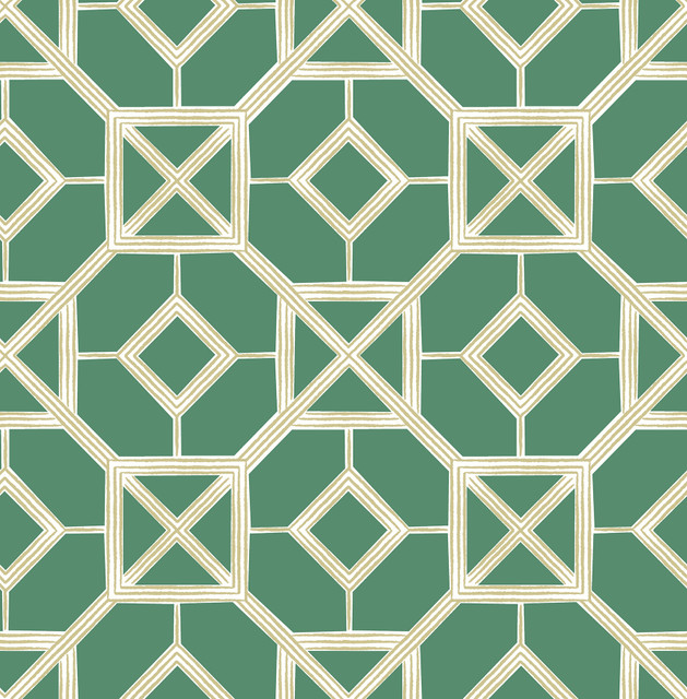 A-Street Prints Livia Green Trellis Wallpaper Seychelles Covers about 56.4 square feet Great Britain Unpasted 10.4-in repeat, straight match 20.5-in by 33-ft long roll - My Fabric Connection - A-Street Prints Livia Green Trellis Wallpaper Seychelles Covers about 56.4 square feet Great Britain Unpasted 10.4-in repeat, straight match 20.5-in by 33-ft long roll - My Fabric Connection -