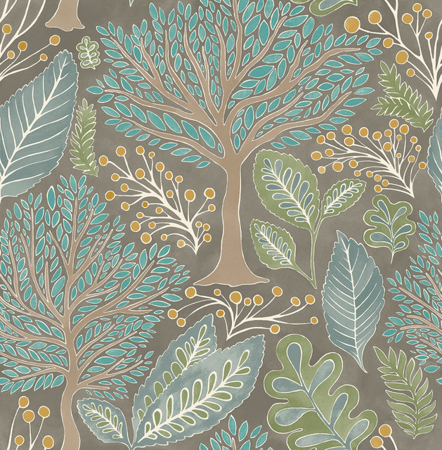 Advantage Kiah Taupe Forest Wallpaper Splash Covers about 56.4 square feet Great Britain Unpasted 20.9-in repeat, straight match 20.5-in by 33-ft long roll - My Fabric Connection - Advantage Kiah Taupe Forest Wallpaper Splash Covers about 56.4 square feet Great Britain Unpasted 20.9-in repeat, straight match 20.5-in by 33-ft long roll - My Fabric Connection -