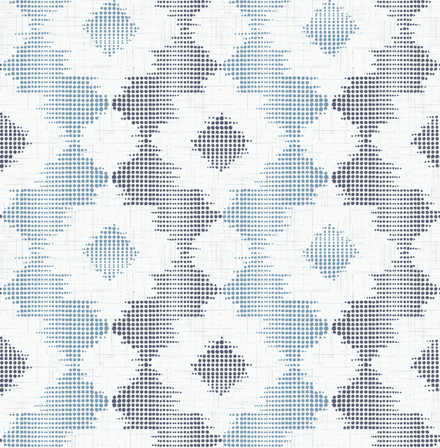 A-Street Prints Babylon Blue Abstract Floral Wallpaper Theory Covers about 56.4 square feet Great Britain Unpasted 10.4-in repeat, straight match 20.5-in by 33-ft long roll - My Fabric Connection - A-Street Prints Babylon Blue Abstract Floral Wallpaper Theory Covers about 56.4 square feet Great Britain Unpasted 10.4-in repeat, straight match 20.5-in by 33-ft long roll - My Fabric Connection -