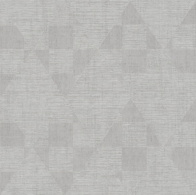 Advantage Wegener Sterling Geometric Wallpaper Titanium Covers about 57.5 square feet Germany Unpasted 10.2-in repeat, straight match 20.9-in by 33-ft long roll - My Fabric Connection - Advantage Wegener Sterling Geometric Wallpaper Titanium Covers about 57.5 square feet Germany Unpasted 10.2-in repeat, straight match 20.9-in by 33-ft long roll - My Fabric Connection -
