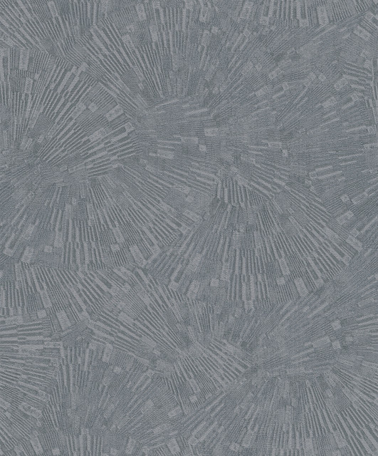 Advantage Agassiz Grey Burst Wallpaper Titanium Covers about 57.5 square feet Germany Unpasted 25.2-in repeat, straight match 20.9-in by 33-ft long roll - My Fabric Connection -