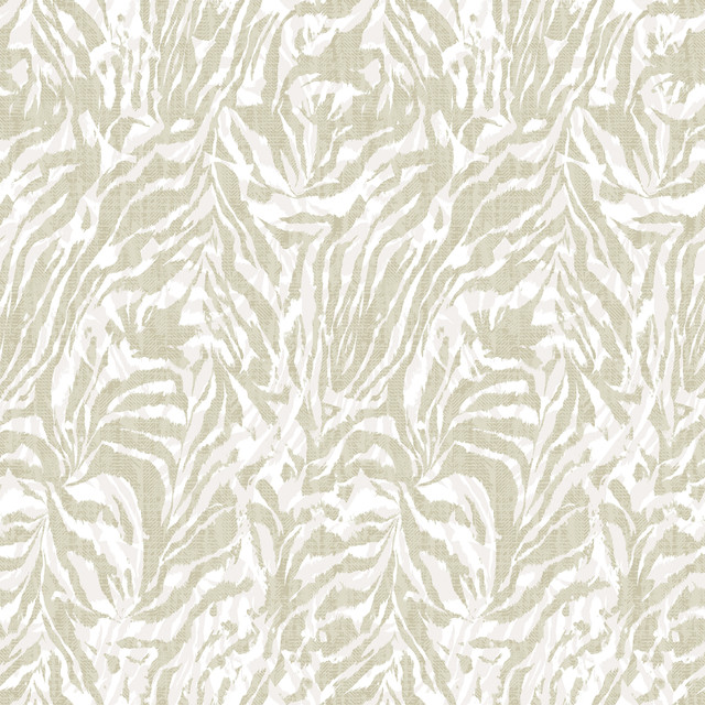 ohpopsi Davy Taupe Zebra Wallpaper Wild Covers about 54.2 square feet Great Britain Unpasted 19.7-in repeat, straight match 19.7-in by 33-ft long roll - My Fabric Connection - ohpopsi Davy Taupe Zebra Wallpaper Wild Covers about 54.2 square feet Great Britain Unpasted 19.7-in repeat, straight match 19.7-in by 33-ft long roll - My Fabric Connection -