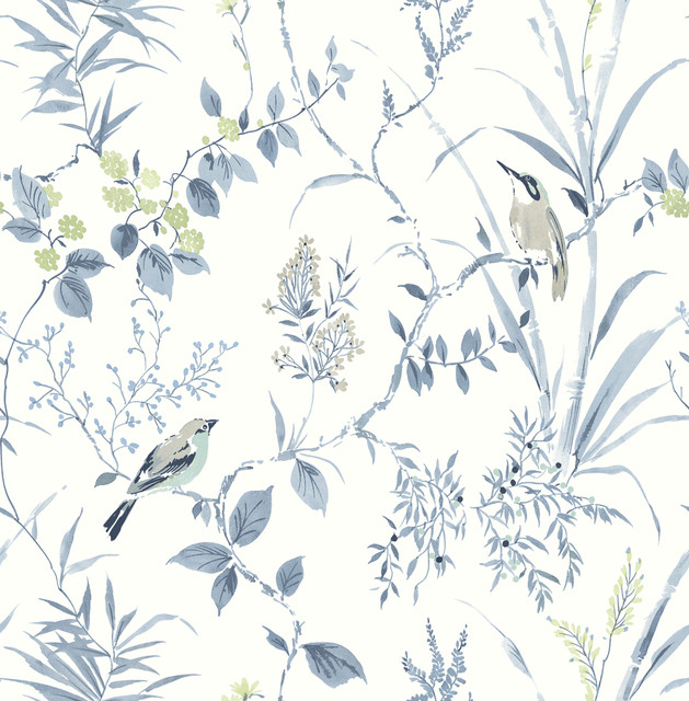 Chesapeake Imperial Garden Blueberry Botanical Wallpaper Wildflower Covers about 56.4 square feet Great Britain Unpasted 20.9-in repeat, straight match 20.5-in by 33-ft long roll - My Fabric Connection - Chesapeake Imperial Garden Blueberry Botanical Wallpaper Wildflower Covers about 56.4 square feet Great Britain Unpasted 20.9-in repeat, straight match 20.5-in by 33-ft long roll - My Fabric Connection -
