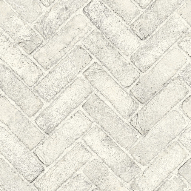 Chesapeake Canelle White Brick Herringbone Wallpaper Wildflower Covers about 56.4 square feet United States Prepasted 20.5-in repeat, straight match 20.5-in by 33-ft long roll - My Fabric Connection - Chesapeake Canelle White Brick Herringbone Wallpaper Wildflower Covers about 56.4 square feet United States Prepasted 20.5-in repeat, straight match 20.5-in by 33-ft long roll - My Fabric Connection -