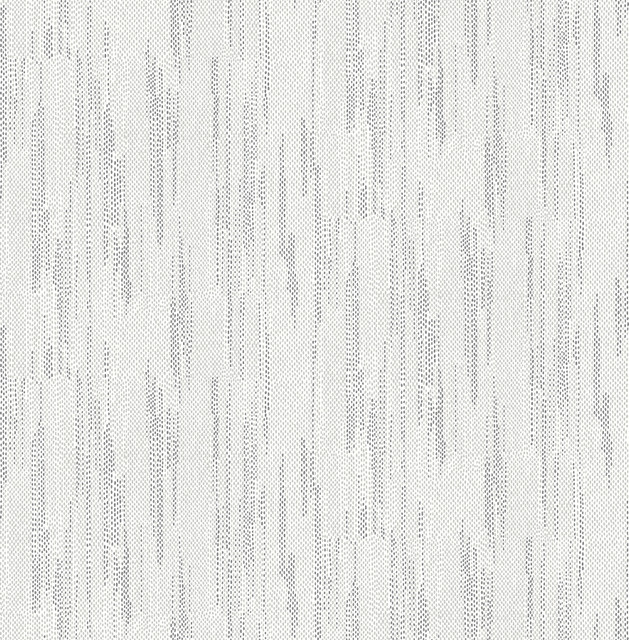 A-Street Prints Baris Charcoal Stipple Stripe Wallpaper Solace Covers about 56.4 square feet Great Britain Unpasted 20.86-in repeat, straight match 20.5-in by 33-ft long roll - My Fabric Connection -