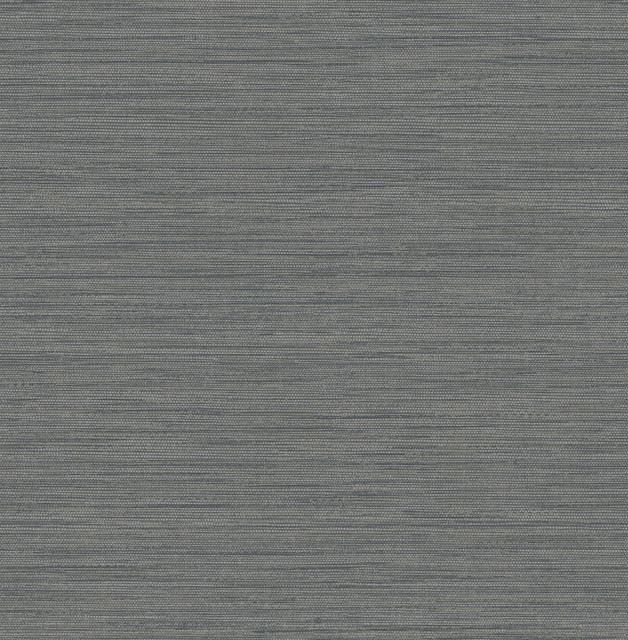 A-Street Prints Sheehan Black Faux Grasscloth Wallpaper Solace Covers about 56.4 square feet Great Britain Unpasted No repeat, random match 20.5-in by 33-ft long roll - My Fabric Connection -