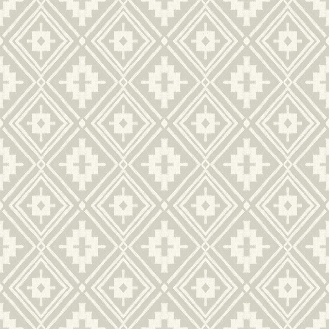 Chesapeake Camp Blanket Silver Wallpaper Yellowstone Covers about 56.4 square feet United States Prepasted 20.5-in repeat, straight match 20.5-in by 33-ft long roll - My Fabric Connection -