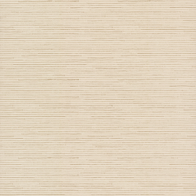 Antonina Vella Ribbon Bamboo Cream & Gold Metallic Wallpaper Antonina Vella Dazzling Dimensions Volume II Covers about 60.8 square feet China Unpasted 10.437-in repeat, straight match 27-in by 27-ft long roll - My Fabric Connection -