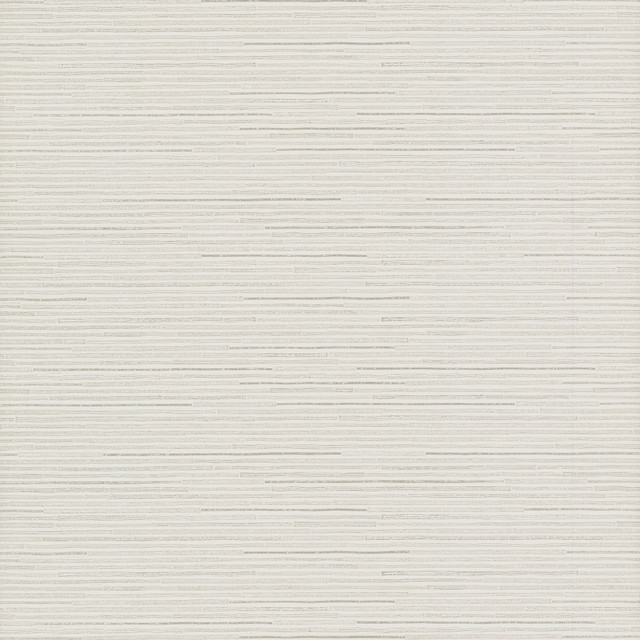Antonina Vella Ribbon Bamboo White & Silver Metallic Wallpaper Antonina Vella Dazzling Dimensions Volume II Covers about 60.8 square feet China Unpasted 10.437-in repeat, straight match 27-in by 27-ft long roll - My Fabric Connection -