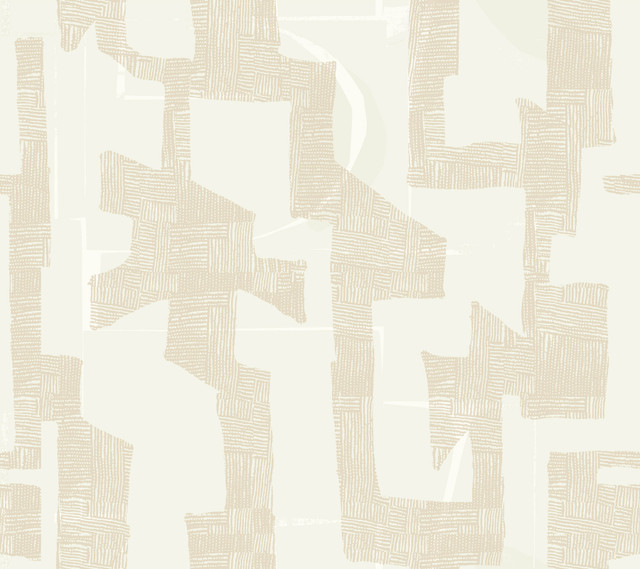 York Wallcoverings Modern Tribal Caramel & Cream Wallpaper Artistic Abstracts Covers about 60.8 square feet Unpasted 24-in repeat, straight match 27-in by 27-ft long roll - My Fabric Connection - York Wallcoverings Modern Tribal Caramel & Cream Wallpaper Artistic Abstracts Covers about 60.8 square feet Unpasted 24-in repeat, straight match 27-in by 27-ft long roll - My Fabric Connection -