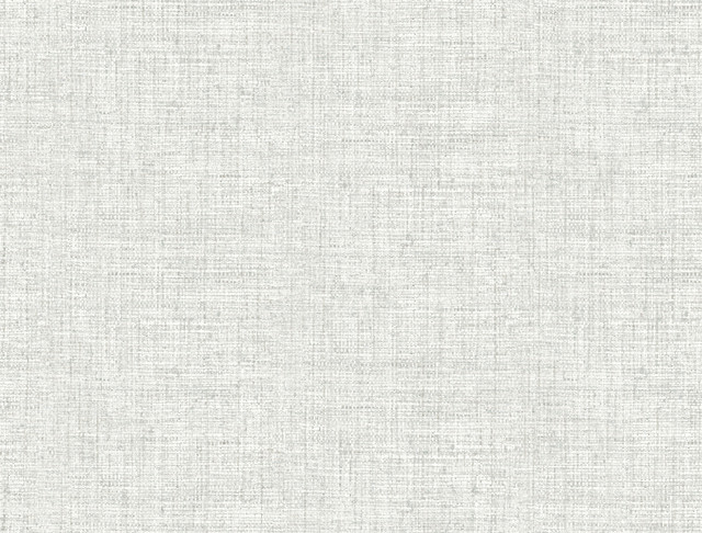 Inspired by Color Papyrus Weave Grey Wallpaper Black & White, III Covers about 60.8 square feet Prepasted 20.5-in repeat, drop match 27-in by 27-ft long roll - My Fabric Connection -