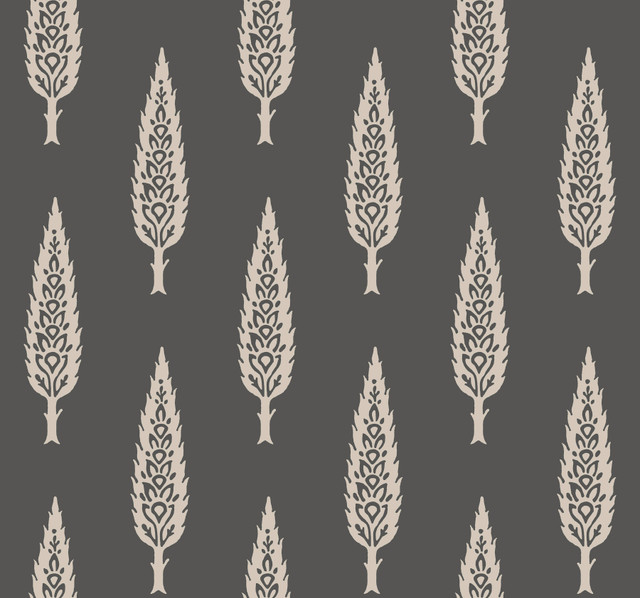 Inspired by Color Juniper Tree Black & Taupe Wallpaper Black & White, III Covers about 60.8 square feet Prepasted 25.25-in repeat, straight match 27-in by 27-ft long roll - My Fabric Connection - Inspired by Color Juniper Tree Black & Taupe Wallpaper Black & White, III Covers about 60.8 square feet Prepasted 25.25-in repeat, straight match 27-in by 27-ft long roll - My Fabric Connection -