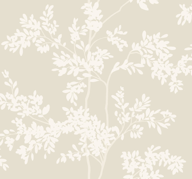 York Wallcoverings Lunaria Silhouette Light Taupe & White Wallpaper Blooms Covers about 60.8 square feet Unpasted 25.25-in repeat, drop match 27-in by 27-ft long roll - My Fabric Connection - York Wallcoverings Lunaria Silhouette Light Taupe & White Wallpaper Blooms Covers about 60.8 square feet Unpasted 25.25-in repeat, drop match 27-in by 27-ft long roll - My Fabric Connection -