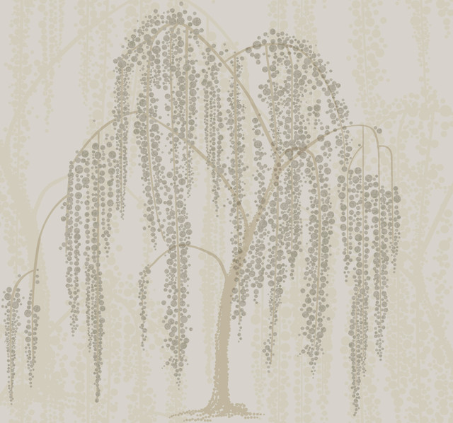 Candice Olson Willow Glow Light Taupe Wallpaper Candice Olson After 8 Covers about 60.8 square feet Unpasted 25.25-in repeat, drop match 27-in by 27-ft long roll - My Fabric Connection -