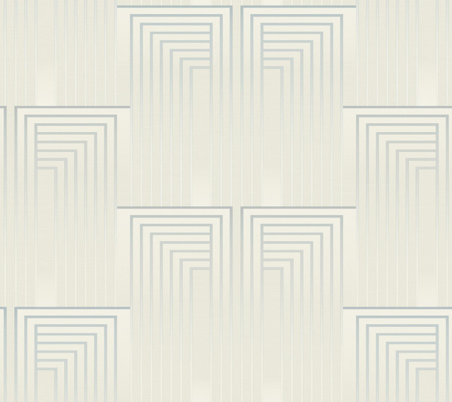 Candice Olson Vanishing Dusty Blue & Silver Wallpaper Candice Olson After 8 Covers about 60.8 square feet Unpasted 24-in repeat, straight match 27-in by 27-ft long roll - My Fabric Connection -