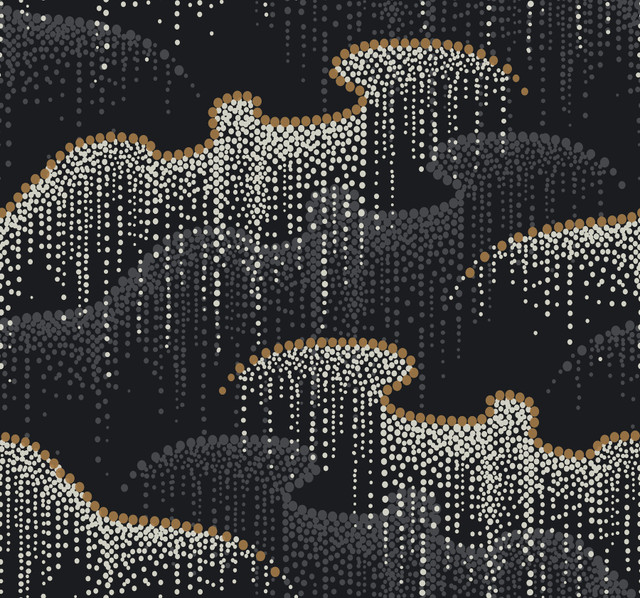 Candice Olson Moonlight Pearls Black Wallpaper Candice Olson Modern Nature 2nd Edition Covers about 60.8 square feet Unpasted 25.25-in repeat, straight match 27-in by 27-ft long roll - My Fabric Connection - Candice Olson Moonlight Pearls Black Wallpaper Candice Olson Modern Nature 2nd Edition Covers about 60.8 square feet Unpasted 25.25-in repeat, straight match 27-in by 27-ft long roll - My Fabric Connection -