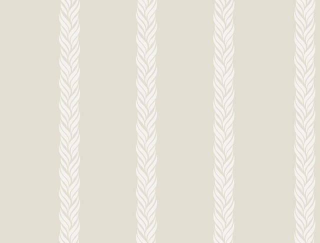 Ronald Redding Braided Stripe Tan Wallpaper Classics Covers about 60.8 square feet Unpasted 20.5-in repeat, straight match 27-in by 27-ft long roll - My Fabric Connection -