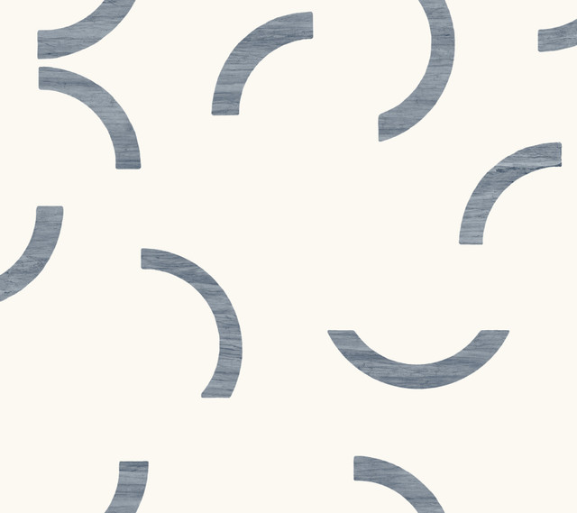 York Wallcoverings Lunula Navy Wallpaper Formations Covers about 60.8 square feet 27-in by 27-ft long roll Unpasted 24 - My Fabric Connection -