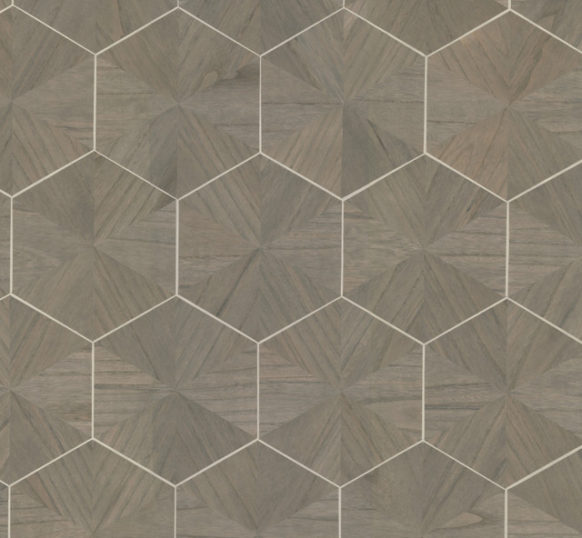 Ronald Redding Hexagram Wood Veneer Caper Wallpaper Grasscloth & Natural Resource Covers about 72 square feet Unpasted 12-in repeat, straight match 36-in by 24-ft long roll - My Fabric Connection - Ronald Redding Hexagram Wood Veneer Caper Wallpaper Grasscloth & Natural Resource Covers about 72 square feet Unpasted 12-in repeat, straight match 36-in by 24-ft long roll - My Fabric Connection -