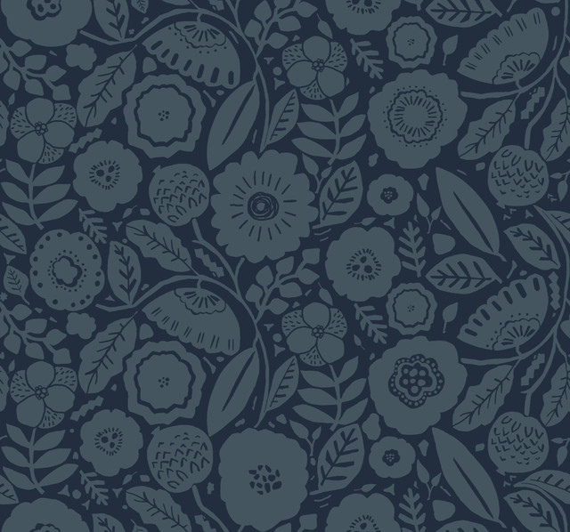 Lemieux et Cie Camille Blossom Indigo Wallpaper Lemieux et Cie Signature Covers about 60.8 square feet Unpasted 25.25-in repeat, straight match 27-in by 27-ft long roll - My Fabric Connection - Lemieux et Cie Camille Blossom Indigo Wallpaper Lemieux et Cie Signature Covers about 60.8 square feet Unpasted 25.25-in repeat, straight match 27-in by 27-ft long roll - My Fabric Connection -