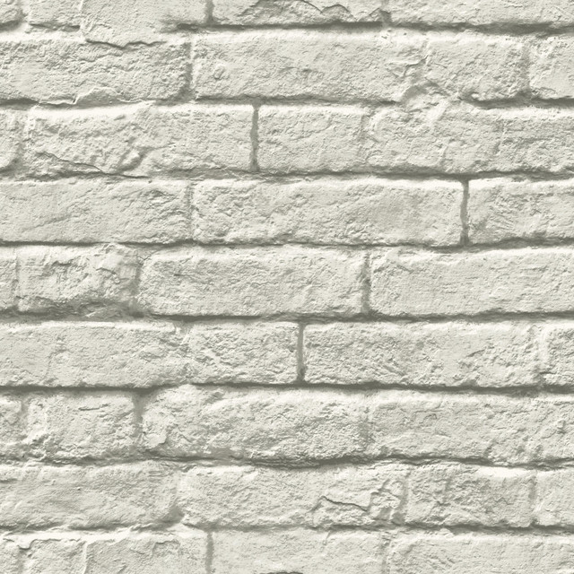 Magnolia Home Brick & Mortar Grey & White Wallpaper Magnolia Home Covers about 56.4 square feet Prepasted 20.5-in repeat, drop match 20.5-in by 33-ft long roll - My Fabric Connection - Magnolia Home Brick & Mortar Grey & White Wallpaper Magnolia Home Covers about 56.4 square feet Prepasted 20.5-in repeat, drop match 20.5-in by 33-ft long roll - My Fabric Connection -