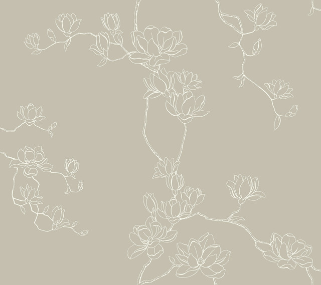 Magnolia Home Magnolia Taupe Branches Wallpaper Magnolia Home 4 Covers about 60.8 square feet 27-in by 27-ft long roll Prepasted 24 - My Fabric Connection - Magnolia Home Magnolia Taupe Branches Wallpaper Magnolia Home 4 Covers about 60.8 square feet 27-in by 27-ft long roll Prepasted 24 - My Fabric Connection -