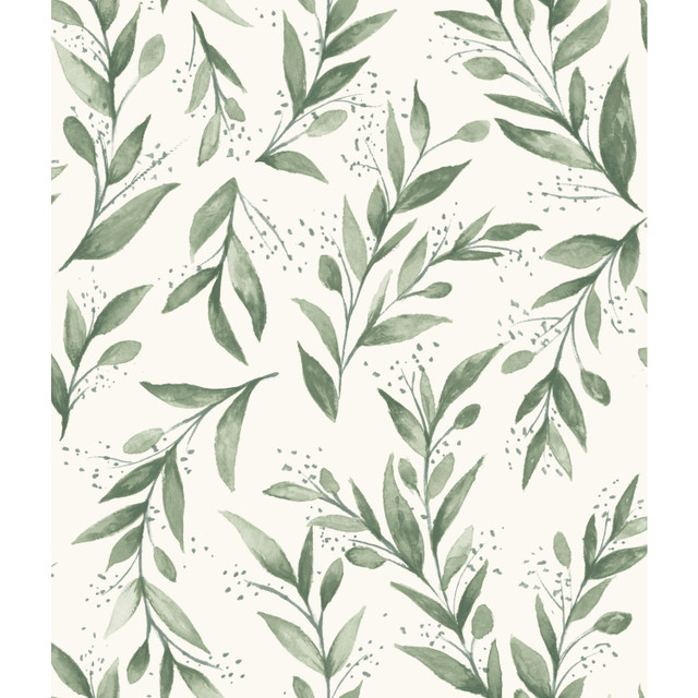 Magnolia Home Olive Branch Olive Grove Wallpaper Magnolia Home Vol. II Covers about 56.4 square feet Prepasted 24-in repeat, drop match 20.5-in by 33-ft long roll - My Fabric Connection - Magnolia Home Olive Branch Olive Grove Wallpaper Magnolia Home Vol. II Covers about 56.4 square feet Prepasted 24-in repeat, drop match 20.5-in by 33-ft long roll - My Fabric Connection -