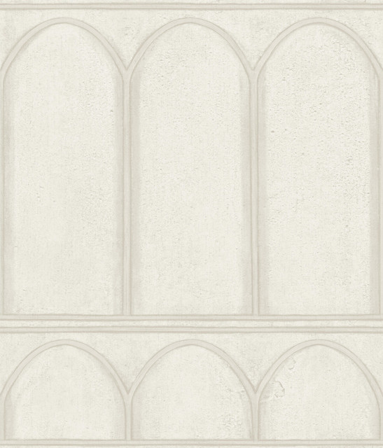 York Wallcoverings Arches Beige & Pearl Wallpaper Mediterranean Covers about 56.4 square feet Prepasted 24-in repeat, straight match 20.5-in by 33-ft long roll - My Fabric Connection - York Wallcoverings Arches Beige & Pearl Wallpaper Mediterranean Covers about 56.4 square feet Prepasted 24-in repeat, straight match 20.5-in by 33-ft long roll - My Fabric Connection -
