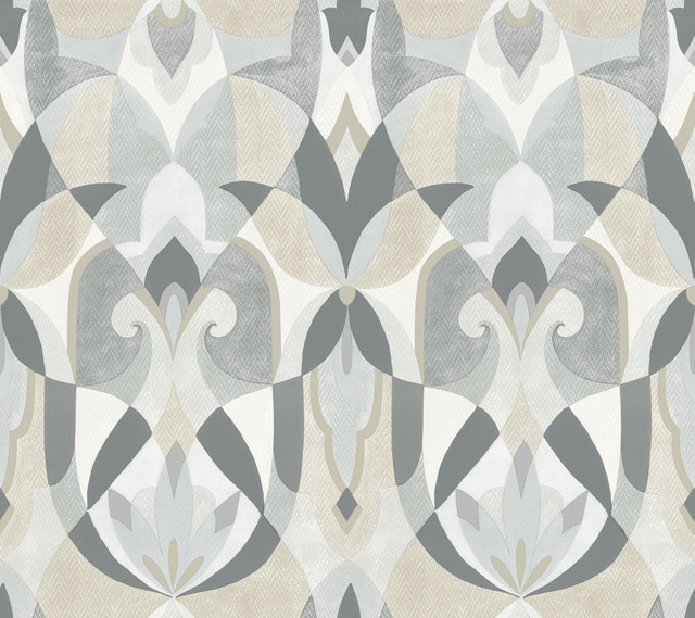 York Wallcoverings Malta Neutral Wallpaper Mediterranean Covers about 60.8 square feet Prepasted 24-in repeat, straight match 27-in by 27-ft long roll - My Fabric Connection - York Wallcoverings Malta Neutral Wallpaper Mediterranean Covers about 60.8 square feet Prepasted 24-in repeat, straight match 27-in by 27-ft long roll - My Fabric Connection -