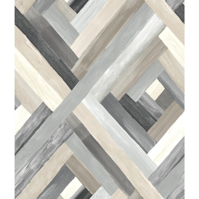 York Wallcoverings Wynwood Geometric Grey Wallpaper Modern Art Covers about 56.4 square feet Prepasted 24-in repeat, straight match 20.5-in by 33-ft long roll - My Fabric Connection - York Wallcoverings Wynwood Geometric Grey Wallpaper Modern Art Covers about 56.4 square feet Prepasted 24-in repeat, straight match 20.5-in by 33-ft long roll - My Fabric Connection -
