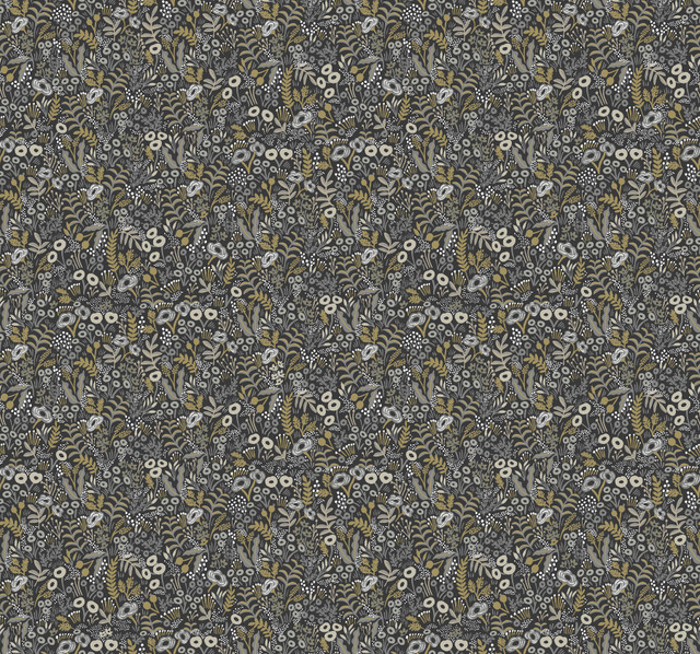 Rifle Paper Co. Tapestry Black & Beige Wallpaper Rifle Paper Co. Covers about 60.8 square feet Unpasted 25.25-in repeat, straight match 27-in by 27-ft long roll - My Fabric Connection - Rifle Paper Co. Tapestry Black & Beige Wallpaper Rifle Paper Co. Covers about 60.8 square feet Unpasted 25.25-in repeat, straight match 27-in by 27-ft long roll - My Fabric Connection -