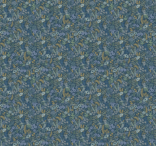 Rifle Paper Co. Tapestry Indigo Wallpaper Rifle Paper Co. Covers about 60.8 square feet Unpasted 25.25-in repeat, straight match 27-in by 27-ft long roll - My Fabric Connection - Rifle Paper Co. Tapestry Indigo Wallpaper Rifle Paper Co. Covers about 60.8 square feet Unpasted 25.25-in repeat, straight match 27-in by 27-ft long roll - My Fabric Connection -