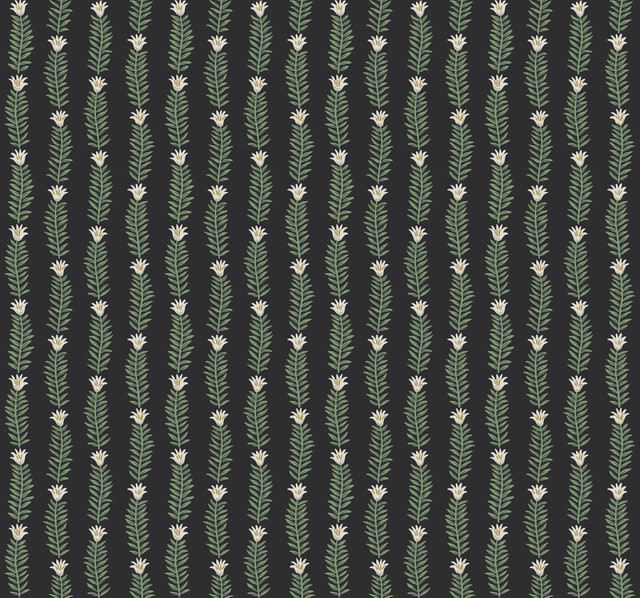 Rifle Paper Co. Eden Black & Green Wallpaper Rifle Paper Co. Second Edition Covers about 60.8 square feet Unpasted 25.25-in repeat, straight match 27-in by 27-ft long roll - My Fabric Connection - Rifle Paper Co. Eden Black & Green Wallpaper Rifle Paper Co. Second Edition Covers about 60.8 square feet Unpasted 25.25-in repeat, straight match 27-in by 27-ft long roll - My Fabric Connection -