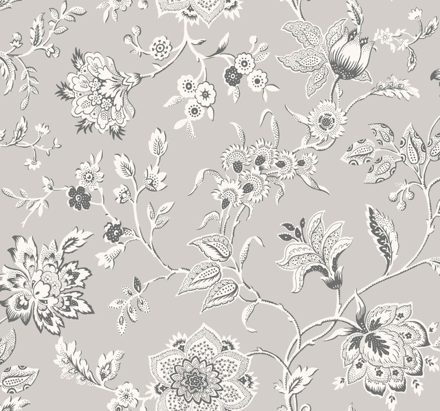 York Wallcoverings Sutton Grey Wallpaper Toile Resource Library Covers about 60.8 square feet Unpasted 25.25-in repeat, drop match 27-in by 27-ft long roll - My Fabric Connection - York Wallcoverings Sutton Grey Wallpaper Toile Resource Library Covers about 60.8 square feet Unpasted 25.25-in repeat, drop match 27-in by 27-ft long roll - My Fabric Connection -