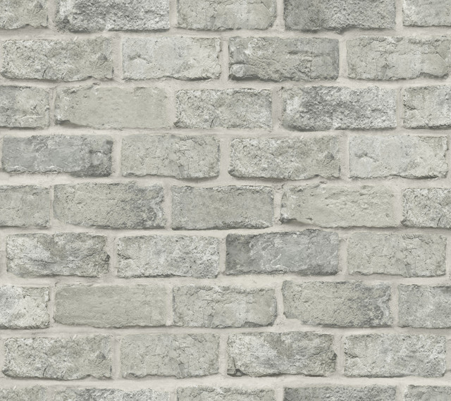 York Wallcoverings Stretcher Brick Grey Peel & Stick Wallpaper Grasscloth, Wood & Stone Covers about 45 square feet Peel & Stick 24-in repeat, drop match 27-in by 20-ft long roll - My Fabric Connection - York Wallcoverings Stretcher Brick Grey Peel & Stick Wallpaper Grasscloth, Wood & Stone Covers about 45 square feet Peel & Stick 24-in repeat, drop match 27-in by 20-ft long roll - My Fabric Connection -