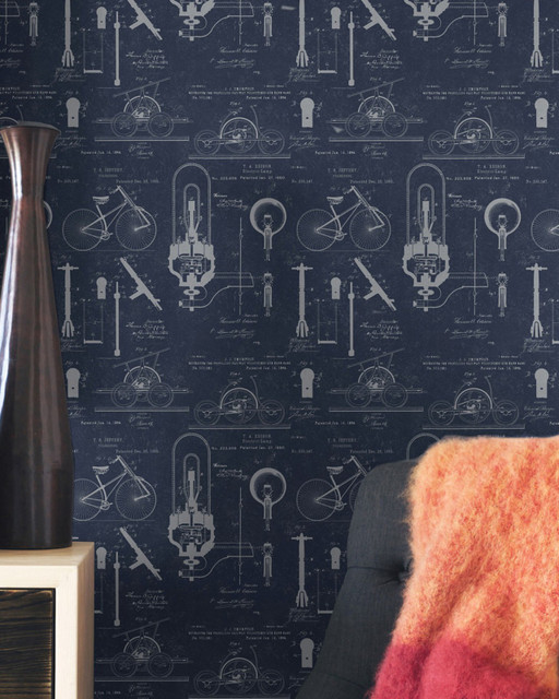 PATENTS Blue Premium Wallpaper (WP20050) by Mind The Gap Designer Wallpaper | WP20050 | WALLPAPER DESIGNER COLLECTION | 3 rolls x 20.5 x 118.1 in | 0.52m / 20.5in | 3m / 118in | 4.65mp | 60cm / 23.6in | Blue, White | Non-woven | Paste the wall | 3-rolls in a box | Fabric Carolina | https://www.fabriccarolina.com/