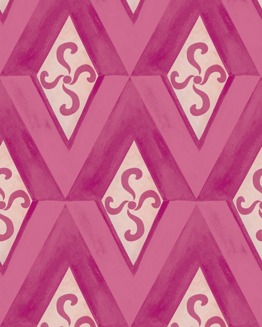 GIRANDOLA Azalea Wallpaper (WP30193) by Mind The Gap Designer Wallpaper | WP30193 | LA DOLCE VITA | 1 roll x 20.5 x 393.7 in | 0.52m / 20.5in | 10m / 393.7in | 4.68mp | 50cm / 19.6in | Light Pink, Pink | Satin Matte | Paste the wall | 1-roll in a box | Fabric Carolina | https://www.fabriccarolina.com/