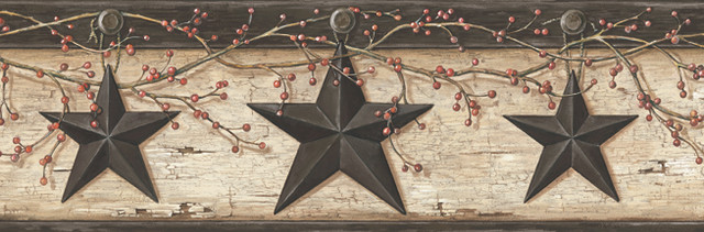 Chesapeake Ennis Sand Rustic Barn Star Wallpaper Pure Country Covers about 7.5 square feet 6-in by 15-ft long roll Prepasted 24 - My Fabric Connection - Chesapeake Ennis Sand Rustic Barn Star Wallpaper Pure Country Covers about 7.5 square feet 6-in by 15-ft long roll Prepasted 24 - My Fabric Connection -