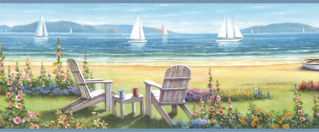 Chesapeake Barnstable Blue Seaside Cottage Wallpaper Sand Dollar Covers about 10 square feet 8-in by 15-ft long roll Prepasted 0 - My Fabric Connection - Chesapeake Barnstable Blue Seaside Cottage Wallpaper Sand Dollar Covers about 10 square feet 8-in by 15-ft long roll Prepasted 0 - My Fabric Connection -