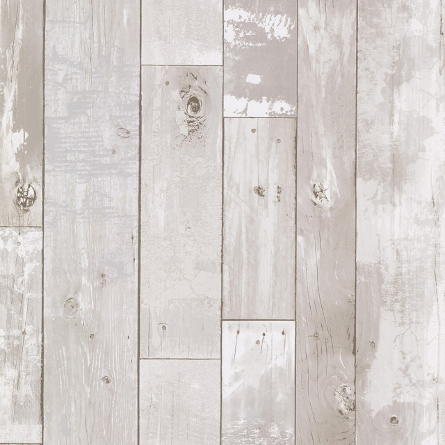 Brewster Harbored Light Grey Distressed Wood Panel Wallpaper Techniques & Finishes III Covers about 56.4 square feet 20.5-in by 33-ft long roll Unpasted 21 - My Fabric Connection - Brewster Harbored Light Grey Distressed Wood Panel Wallpaper Techniques & Finishes III Covers about 56.4 square feet 20.5-in by 33-ft long roll Unpasted 21 - My Fabric Connection -